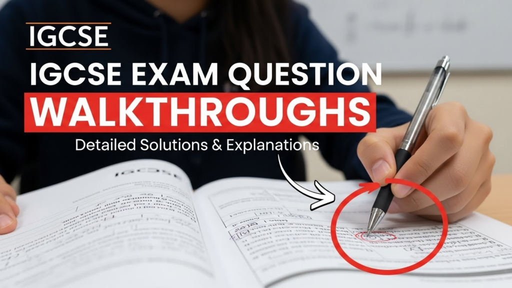 IGCSE Exam Question Walkthroughs