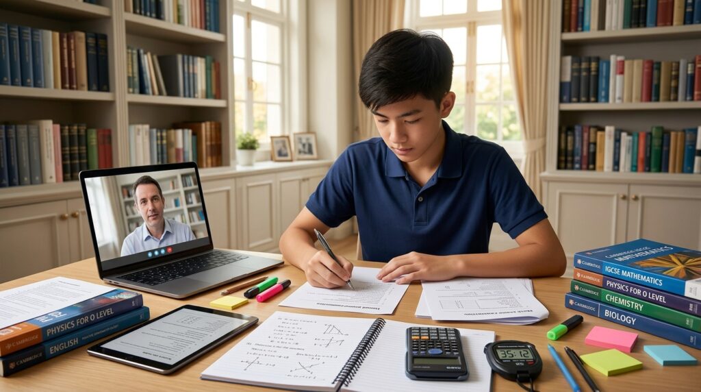 Male student taking mock exam 202606090718